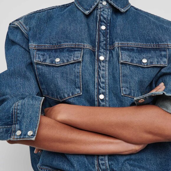 Wardrobe NYC Denim Jacket in Indigo - Picture 2 of 6